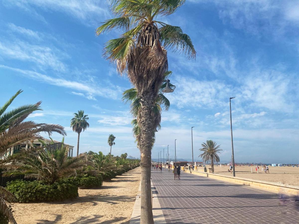 Espectacular Apartamento A 100Mt De La Playa Las Arenas Valencia Exteriör bild